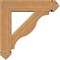 Ekena Millwork Funston Arts and Crafts Rough Sawn Bracket w/ Offset Brace, Western Red Cedar, 6"W x 22"D x 22"H BKT0604X22X22FST03RWR - alternate 3